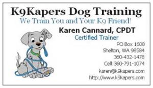 K9Kapers Dog Training, CPDT